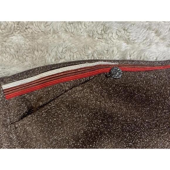 Scotch & Soda gold metallic Lurex tailored pants Size XS - Picture 4 of 9